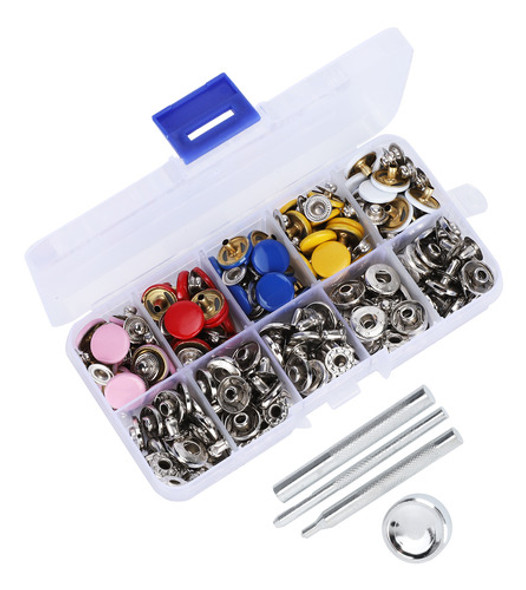 Kit Press Stud Kit Snap Fastener Metal Leather Tich Button T 1