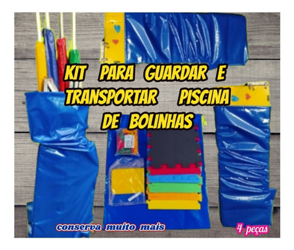 Saco P/transportar E Guardar Piscina Bolinha 1.2x1.2 Kit C/4 1