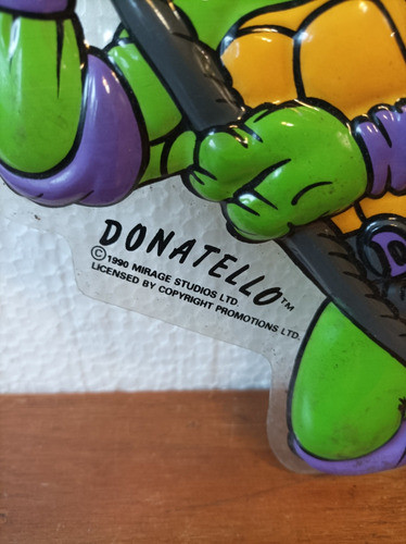 Cartel Antiguo De Plástico De Las Tortugas Ninja 1