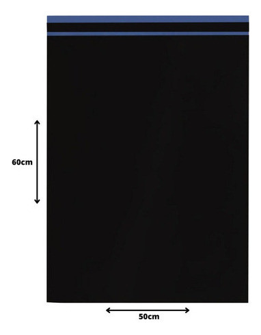 Envelope De Segurança Hot-melt Preto C/100 Un 50x60 Full 1