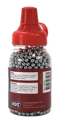 Balines Asg Blaster 4.5 Mm 0.35 Grs Airgun Steel Bb 1500 Uni 0