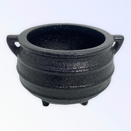 Kit 2 Caldeirões Bruxa Ferro Fundido Com 300 E 100ml 1