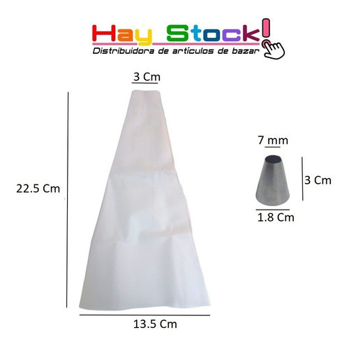 Manga Repostera Decorar Con 4 Picos De Acero 1