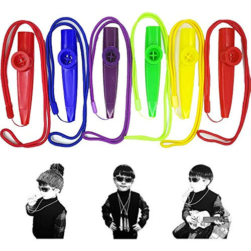 Fartime 6 Piezas De Plástico Con Correas, Instrumentos Music 0
