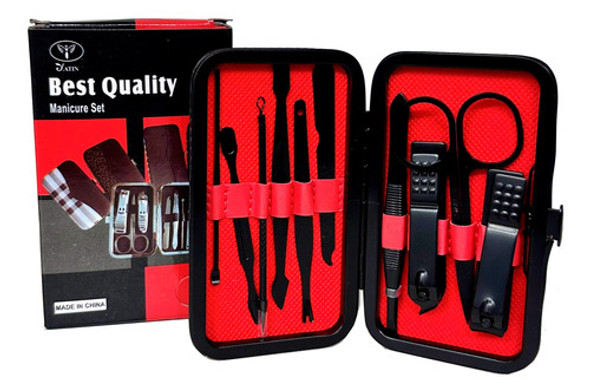 Set X 10 ´piezas De Manicuria Y Pedicuria Con Estuche! 0