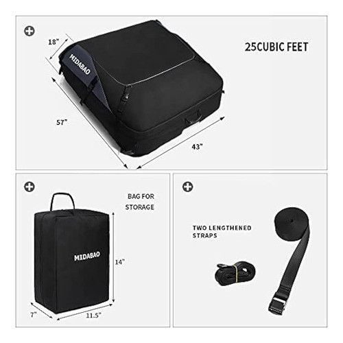 Portaequipajes Para Techo De Coche, Portaequipajes Impermeab 1