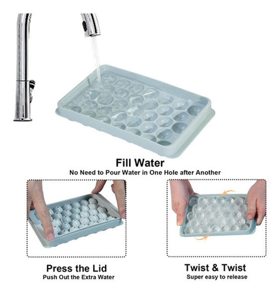 Bandeja De Cubitos De Hielo Con Tapa 1