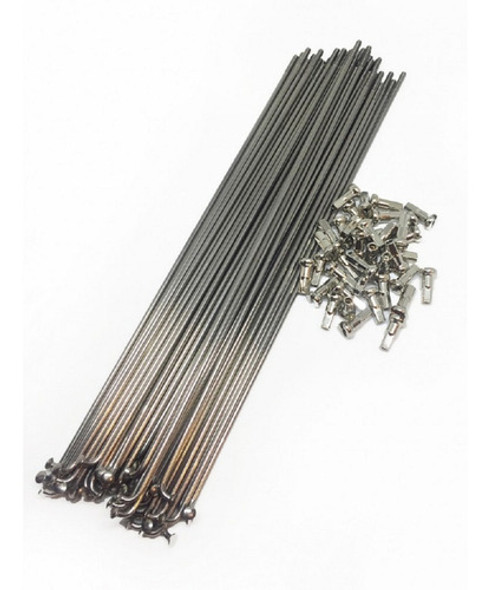 Rayos De Bicicleta 265mm Con Niple 36 Unidades 0