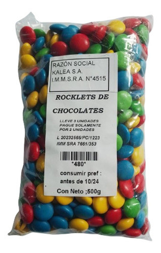 Rocklets De Chocolate 500 G Lleve 3 Pague Solo 2 0
