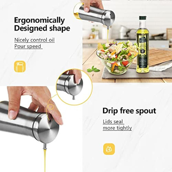 Juego De Botellas Dispensadoras De Aceite De Oliva Y Vinagre 1