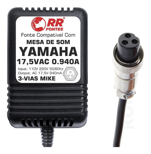 Fonte 17,5v Para Mesa Mixer Yamaha Mg12 Mg12/4 Fx, Mg124 N8 1