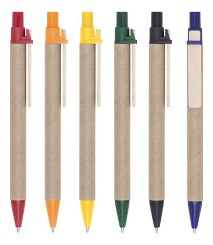 Caneta Ecologica De Papelão Brindes Personalizada 200 Peças 0
