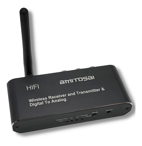 Transmisor Receptor Bluetooth 5.0 9 En 1 Dac Optico Toslini1 0