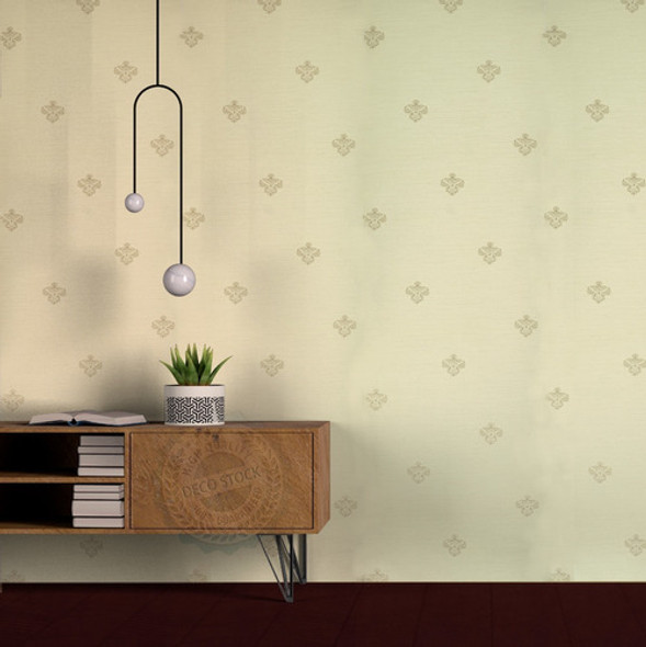 Papel Vinilizado F/ Beige Viva La Casa Muresco 179/2 Dstock 1