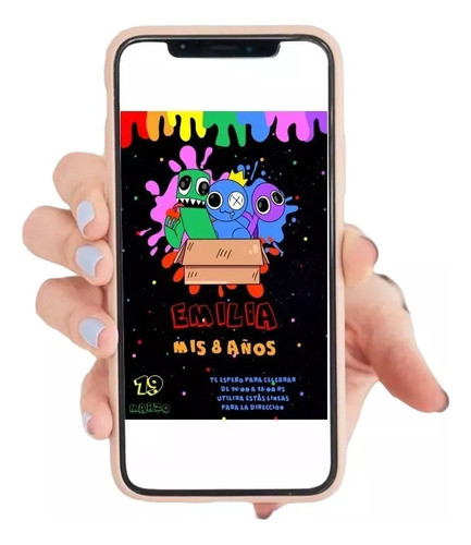 Kit Imprimible Rainbow Friends Decoración Cumpleaños 1