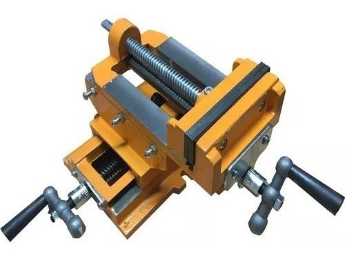 Morsa Plana De Banco En Cruz Taladro 100mm Lusqtoff Tb-mc4 0