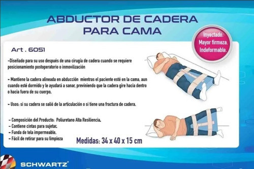 Almohadon Abductor De Cadera Para Cama Post Operatorio 1
