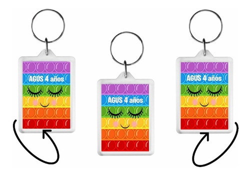 Pop Its Llaveros Personalizados Souvenirs X10 0