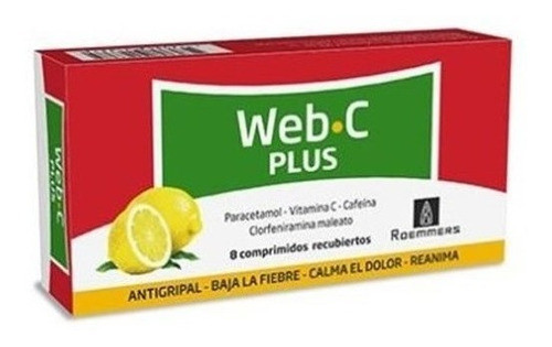 Web C Plus  8 Comprimidos | Antigripal + Cafeína 0
