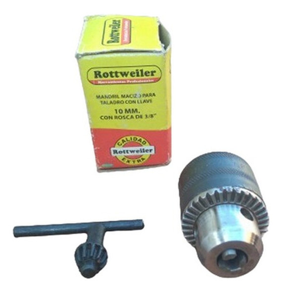 Mandril Para Taladro 10 Mm 3/8 Unf Rottweiler Calidad !! 0 Mandril Para Taladro 10 Mm 3/8 Unf Rottweiler Calidad !! 0