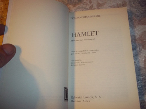 Hamlet - En Sus Tres Versiones - William Shakespeare 1