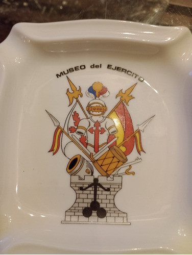 Cenicero Porcelana Retro Museo Del Ejército Cartagena 1
