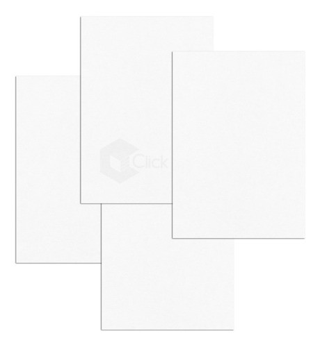 Kit 50 Telas Em Mdf Multifuncional P/ Pintura 1 Lado Branco 1