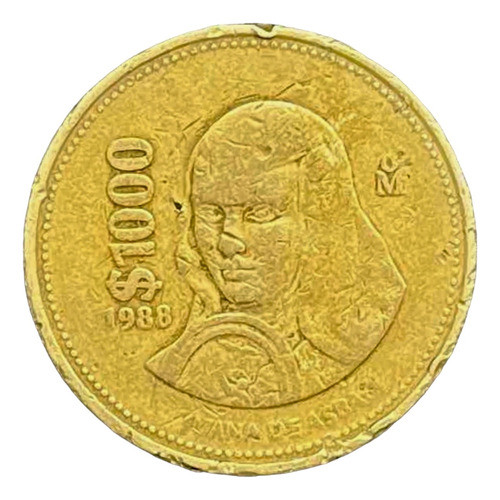 México - 1000 Pesos - Año 1988 - Km #536 - Juana Inés Cruz 0