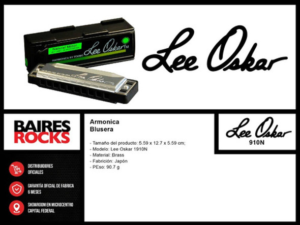 Armónica Blusera Lee Oskar De 20 Voces  - Fm 1