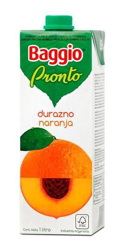 Pack X 8 Unid Jugo  Durnja Tb 1 Lt Baggio Jugos P/beber 0