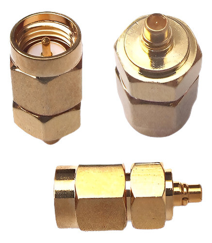 50pcs Cobre Sma Macho A Macho Mmcx Enchufe Recto Rf Adaptado 0