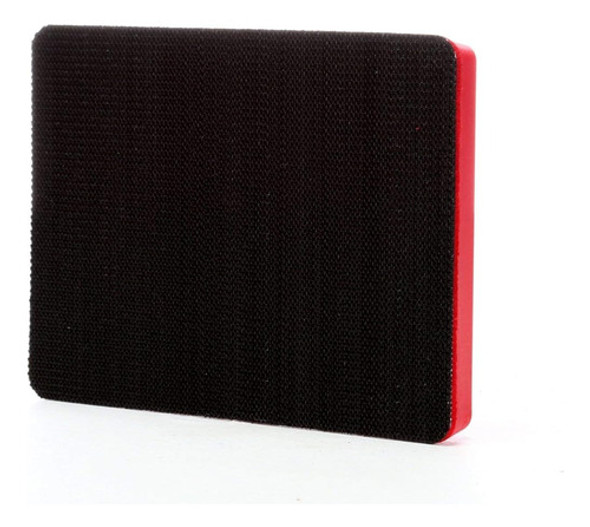 3m Hookit Pad 20433, 3 In X 4 In X 1/2 In Red Foam 3  X 4 0
