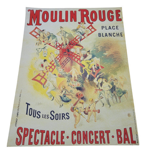 Cartaz Moulin Rouge Trazido De Paris 0