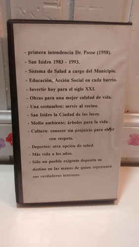 Vintage Vhs Proselitista  San Isidro, Posse 1