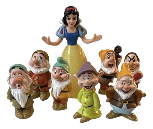 Figuras Disney Blancanieves Y 7 Enanitos. Pack Mini Figuras 0