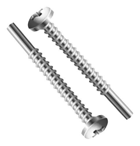 Parafuso 4,8x32 Phillips Inox Ponta Guia 4,8 X 32 - 100 Pçs 0