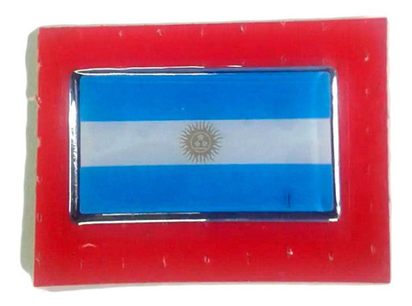 Calco Resinado Bandera Argentina - 7x4cm 0