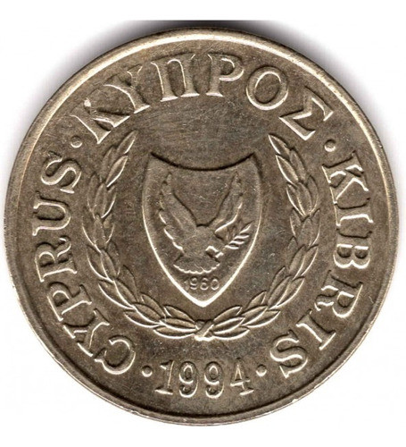* Chipre. 5 Centavos. Sin Circular. 1994. Km# 55.3 0