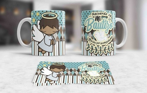 Kitplantillas Tazas Bautismo Sublimación M1 0