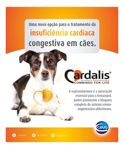 Cardalis 2,5mg / 20mg Cães 5 A 10kg 30 Comprimidos Ceva 1