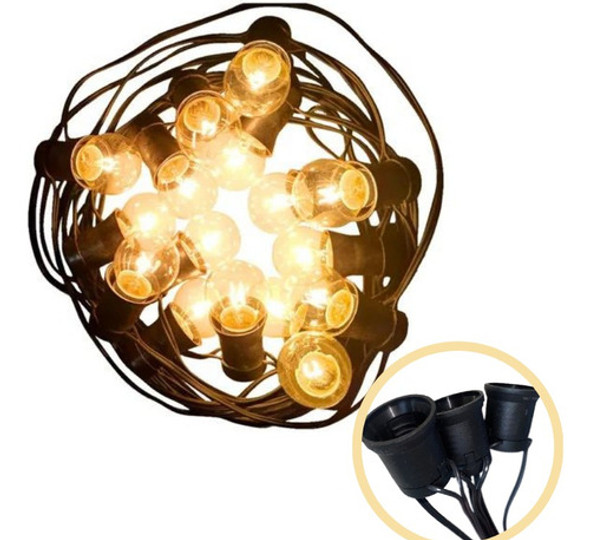 7 Metros Guirnalda De Luces Con 14 Port + Lamparas 0