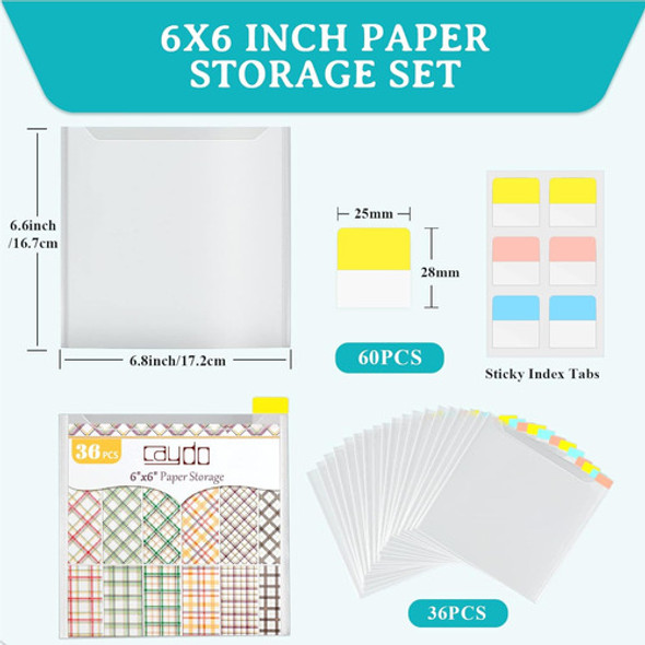 Papel De Scrapbook De 15x15cm Con Etiquetas Adhesivas 1