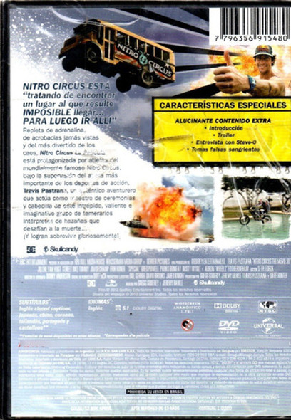 Nitro Circus La Película - Dvd Nuevo Orig. Cerrado - Mcbmi 1