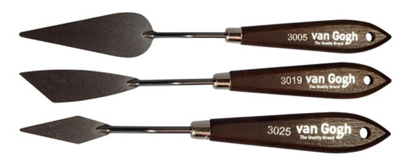 Espatulas Van Gogh Oleo O Acrilico X 3 Unidades 1 Espatulas Van Gogh Oleo O Acrilico X 3 Unidades 1