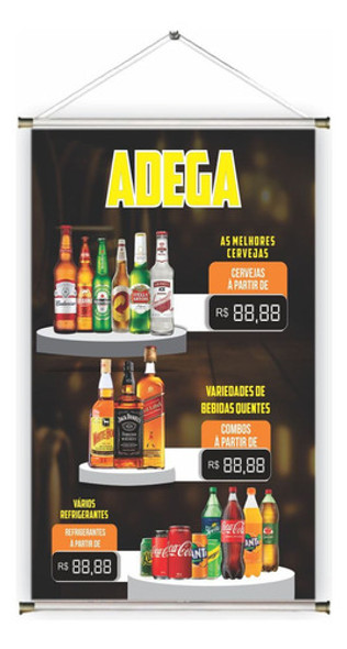 Banner Pronto Bebidas/adega Ref 49 - 45x70 Cm (arte Pronta) 0 Banner Pronto Bebidas/adega Ref 49 - 45x70 Cm (arte Pronta) 0