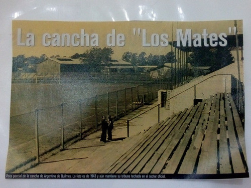 Recorte Estadio Argentino De Quilmes Año 1943 0