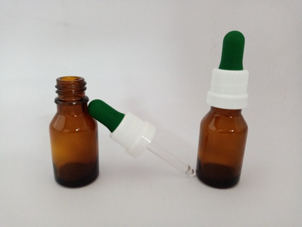 Frasco De Vidrio Ámbar De 15ml Con Cuenta Gotas (10 Unid) 1