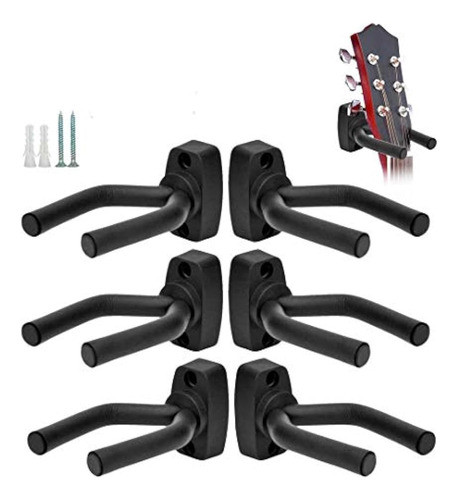 6 Piezas De Perchas Para Guitarra Con Soporte De Gancho Para 0