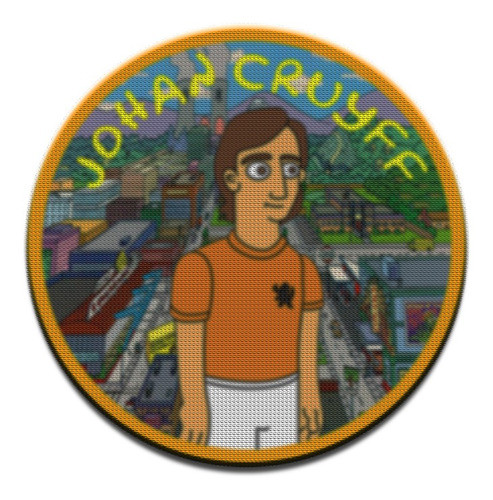 Parche Circular Simpsons Johan Cruyff 0