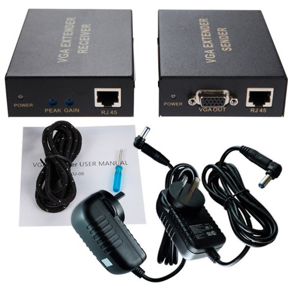 Alargue Hasta 300mts Vga/vga Por Utp Activo Dvr Nvr 0